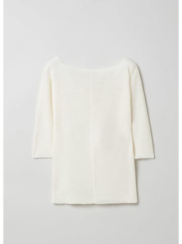 STEFANEL Leinen-Pullover in Creme