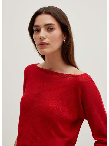 STEFANEL Linnen trui rood