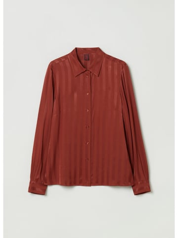 STEFANEL Blouse roodbruin