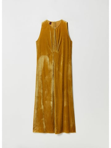 STEFANEL Samtkleid in Senf