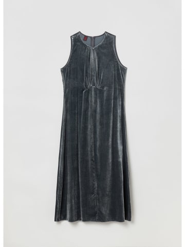 STEFANEL Samtkleid in Anthrazit
