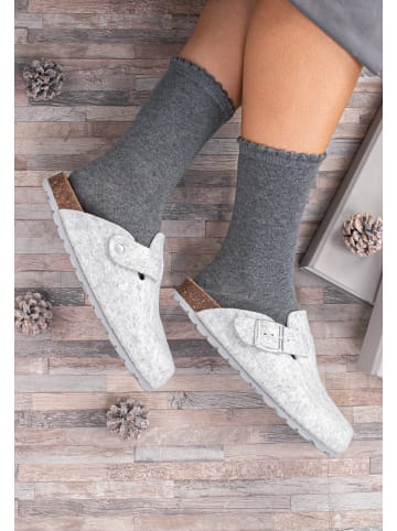 billowy Clogs in Grau