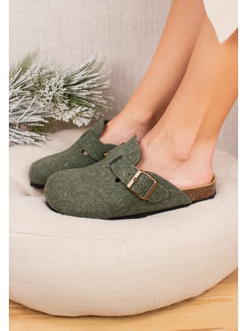 billowy Clogs in Grün