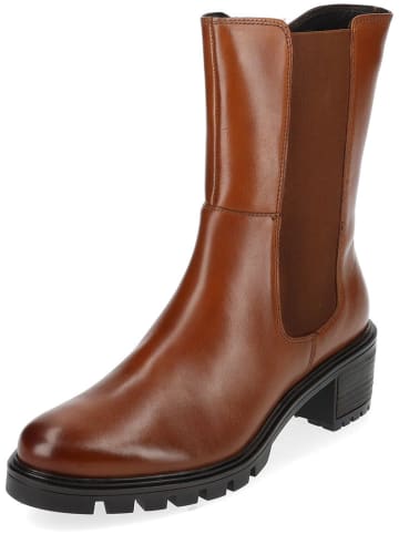 Ara Shoes Leder-Stiefeletten in Hellbraun