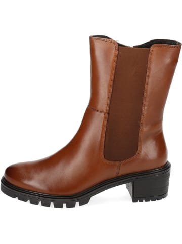 Ara Shoes Leder-Stiefeletten in Hellbraun