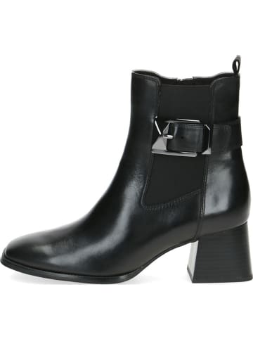Caprice Leder-Stifeletten in Schwarz