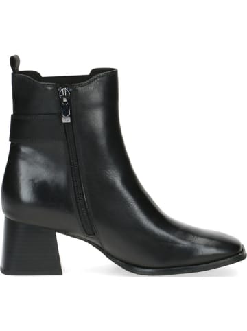 Caprice Leder-Stifeletten in Schwarz