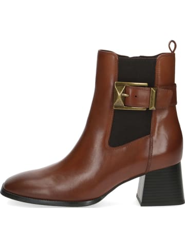 Caprice Leder-Stiefeletten in Hellbraun