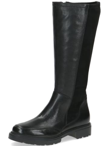 Caprice Leder-Stiefel in Schwarz