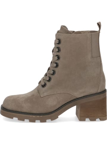 Caprice Leder-Stiefeletten in Beige