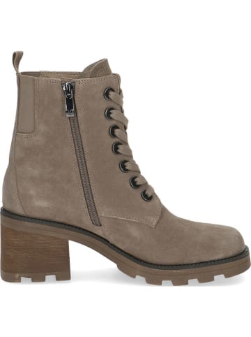 Caprice Leder-Stiefeletten in Beige