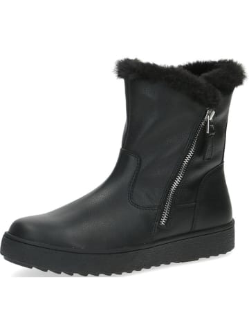 Caprice Leder-Winterboots in Schwarz