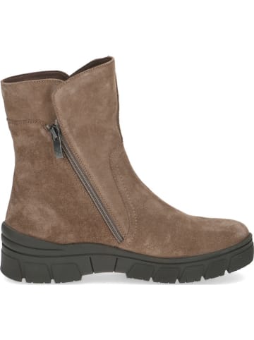 Caprice Leder-Boots in Hellbraun