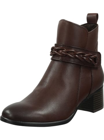 Marco Tozzi Leder-Stiefeletten in Braun