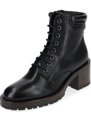 Tamaris Leder-Stiefeletten in Schwarz
