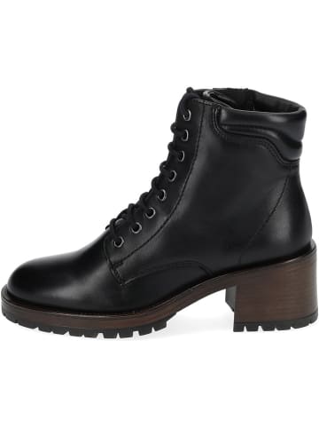 Tamaris Leder-Stiefeletten in Schwarz