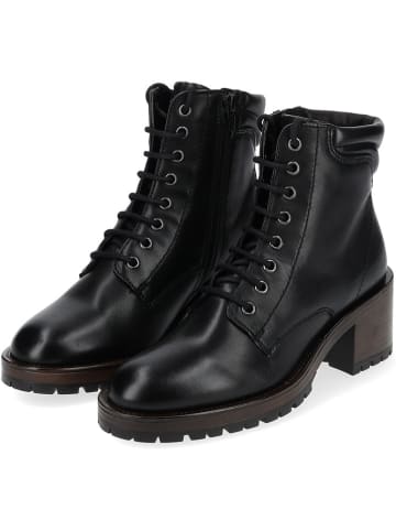 Tamaris Leder-Stiefeletten in Schwarz
