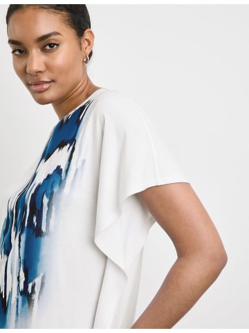 TAIFUN Shirt in Weiß/ Blau