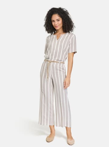 Gerry Weber Hose in Weiß/ Hellbraun