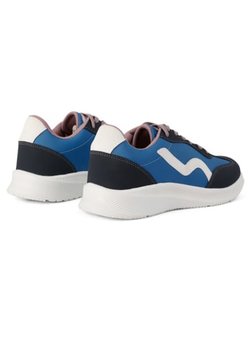 Regatta Sneakersy "Marine Retro" w kolorze granatowo-błękitnym