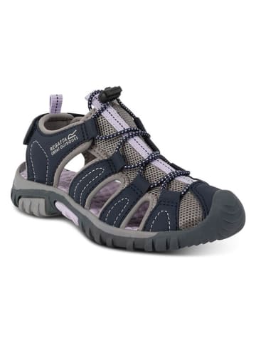 Regatta Halbsandalen ''Westshore'' in Beige/ Dunkelblau/ Lila