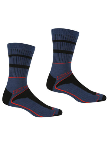 Regatta 2er-Set: Wollwandersocken "Samaris 3" in Dunkelblau