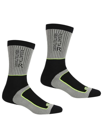 Regatta Wandersocken "Samaris 2" in Grau/ Schwarz