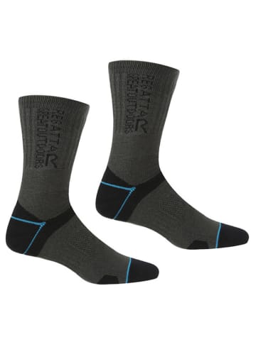 Regatta Wandersocken "BlisterProtect II' in Schwarz/ Grau