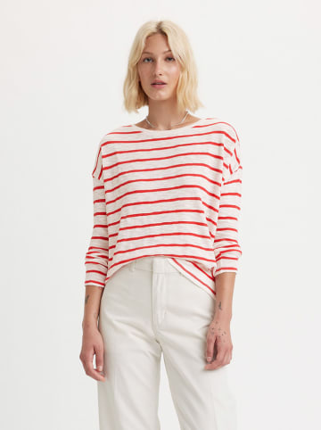 Levi´s Longsleeve "Margot" in Weiß/ Rot