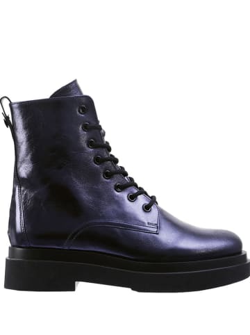 Högl Leder-Boots "Jay" in Dunkelblau