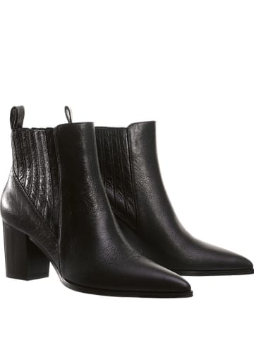 Högl Skórzane botki "Luke" w kolorze czarnym