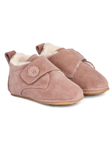 Wheat Leder-Hausschuhe in Rosa