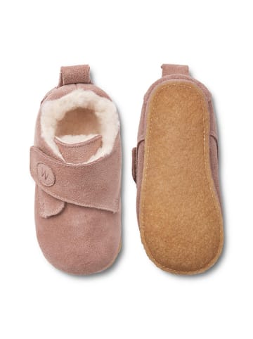 Wheat Leder-Hausschuhe in Rosa