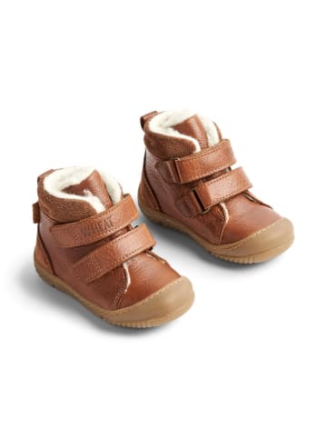 Wheat Leder-Winterboots in Hellbraun