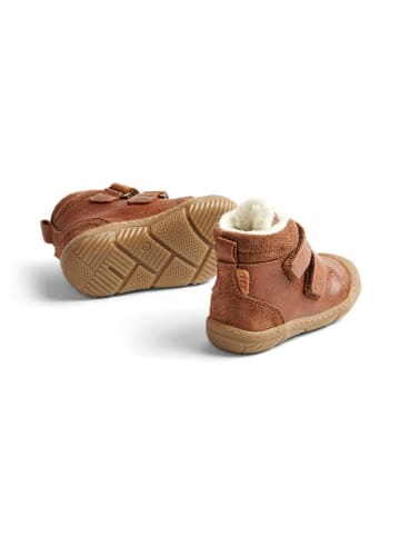 Wheat Leder-Winterboots in Hellbraun