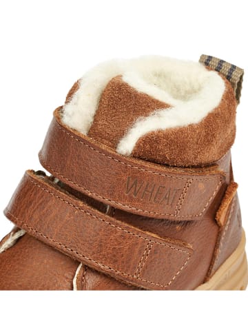 Wheat Leder-Winterboots in Hellbraun