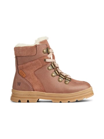 Wheat Leder-Winterboots in Rosa