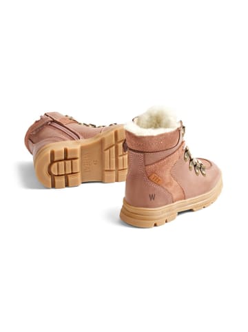 Wheat Leren winterboots lichtroze