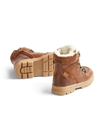 Wheat Leder-Winterboots in Hellbraun