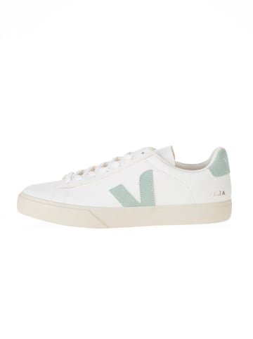 Veja Leder-Sneakers "Campo" in Weiß/ Grün