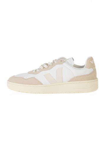Veja Leder-Sneakers "V 90" in Weiß/ Creme