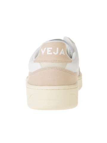Veja Skórzane sneakersy "V 90" w kolorze kremowo-białym