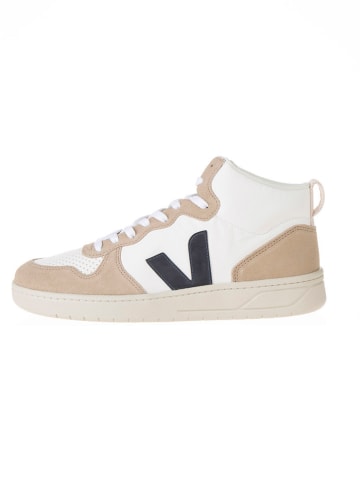 Veja Leren sneakers "V 15" wit/beige/zwart