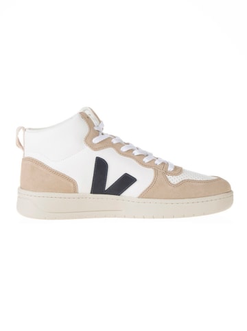 Veja Leren sneakers "V 15" wit/beige/zwart