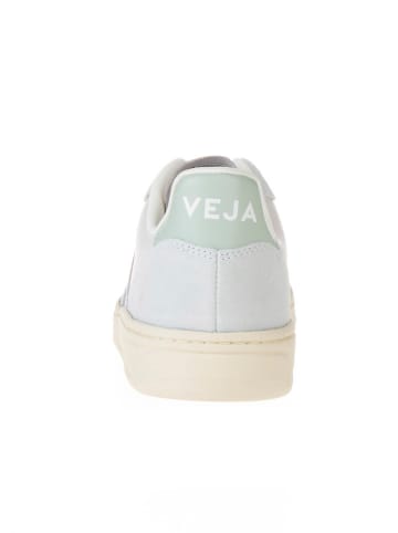 Veja Skórzane sneakersy "V 10" w kolorze turkusowo-jasnoróżowo-zielonym