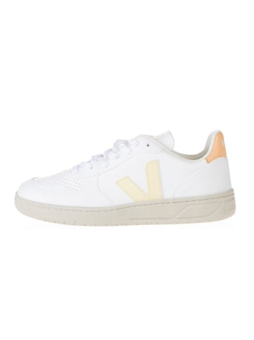 Veja Sneakers "V 10" wit/oranje