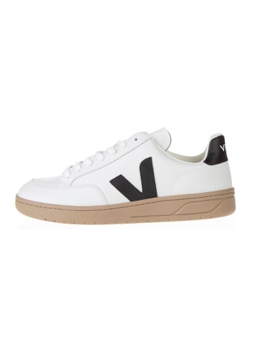 Veja Leren sneakers "V 12" wit/zwart