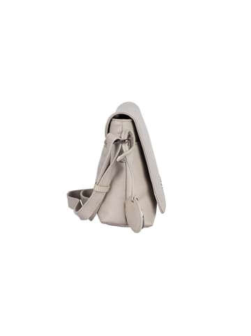 Bellicci Leder-Umhängetasche "Cardi" in Beige - (B)26 x (H)18 x (T)7 cm