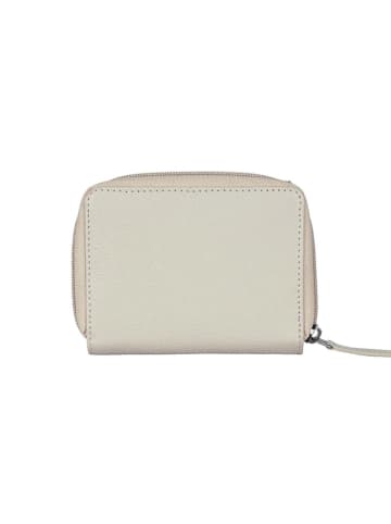 Bellicci Leder-Geldbörse "Carmela" in Creme - (B)9 x (H)12 x (T)2 cm