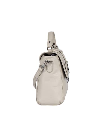 Bellicci Leder-Henkeltasche in Beige - (B)29 x (H)22 x (T)10 cm